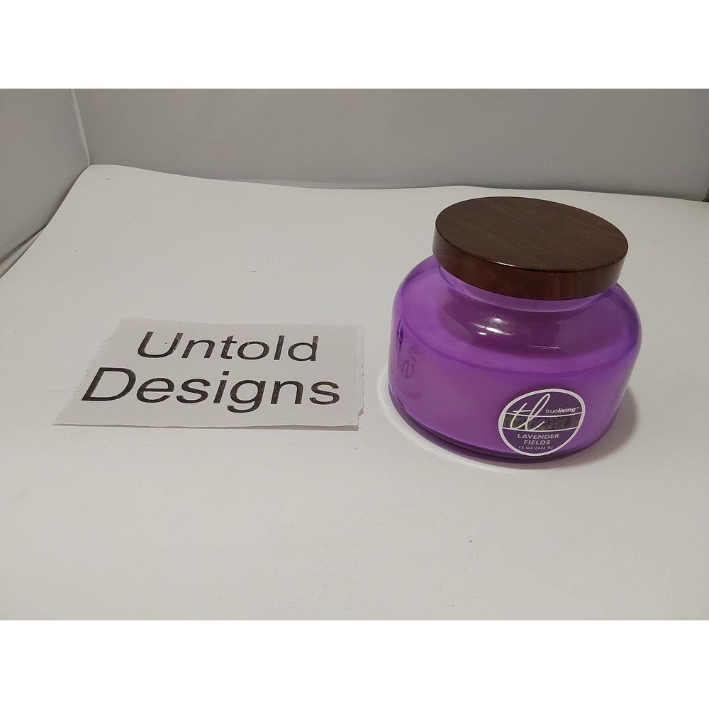 Purple Lavender Scented Candle - Double Wick Candle - 15 Oz